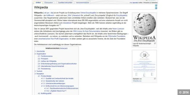 Platz 13: Wikipedia
