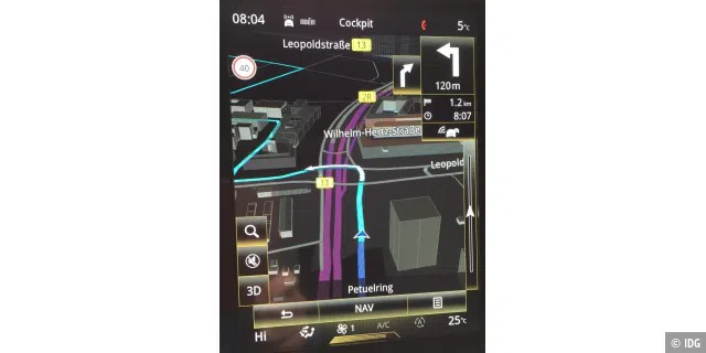 Übersichtliche Navigation mit 3D-Modellen.