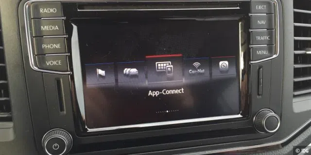 Unter App-Connect fasst Volkswagen Carplay, Android Auto und Mirrorlink zusammen.