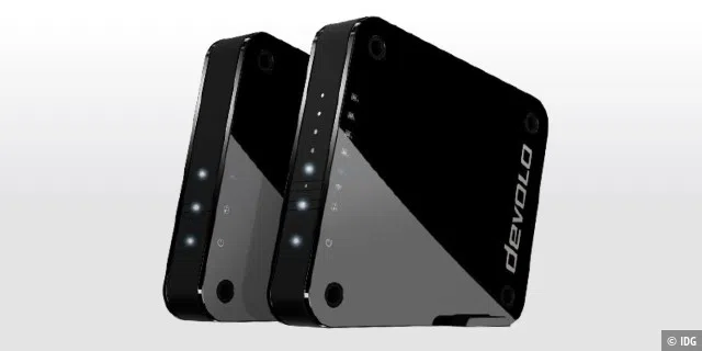 Das WLAN-System Gigagate von Devolo dient als WLAN-Brücke und soll Fernseher, Set-Top-Box und Konsole mit schnellem WLAN versorgen.