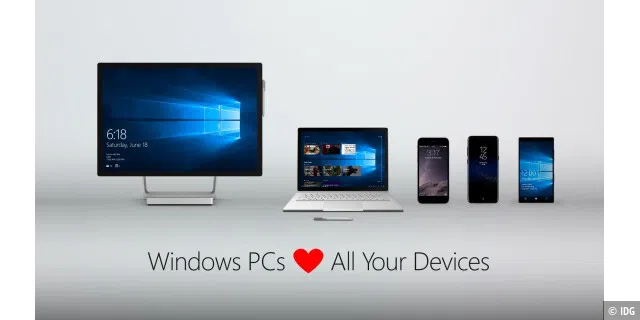 Wir lieben jedes Gerät - so die Aussage von Microsoft