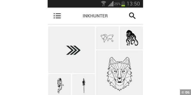INKHUNTER - try tattoo designs