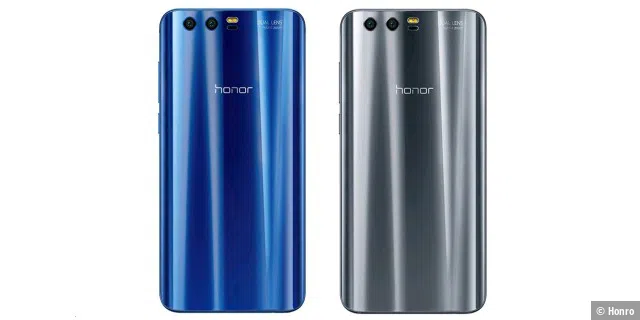 Das Honor 9 gibt es in den beiden Farben Blau und Grau - beide sehr schick!