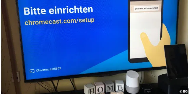 Nachdem Chromecast im Fernseher steckt, wir er auch über die Google-Home-App konfiguriert