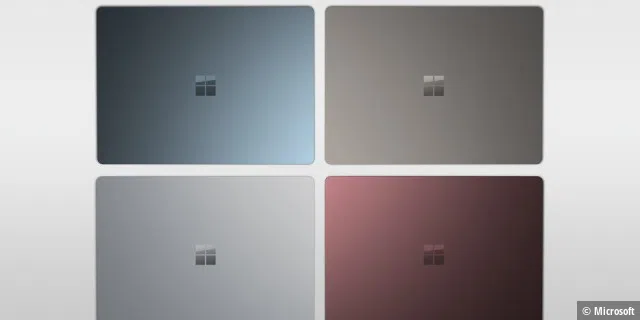 In diesen vier Farben gibt es das Surface Laptop.