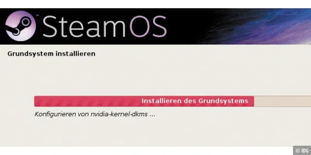 Nicht so leicht, wie es aussieht: Es ist eine Hürde, einen kompatiblen Rechner für Steam-OS zu bauen. Steam-OS nutzt den Debian-Installer zur Installation.