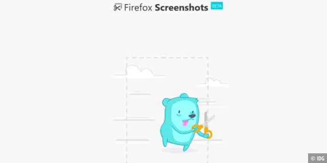 Firefox Screenshots gehört zu den Neuerungen von Firefox 56