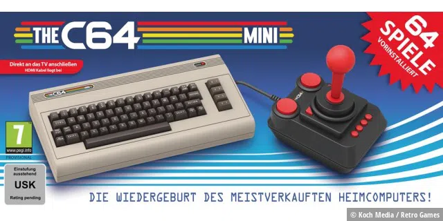 The C64 Mini kommt mit 64 vorinstallierten C64-Klassikern