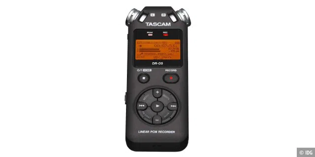 Mobilgeräte wie das Tascam DR-05 v2 bieten eine hohe Aufnahmequalität.
