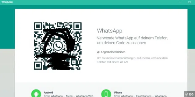 WhatsApp Desktop kann nur verwendet werden, wenn sich in der Nähe ein Smartphone befindet