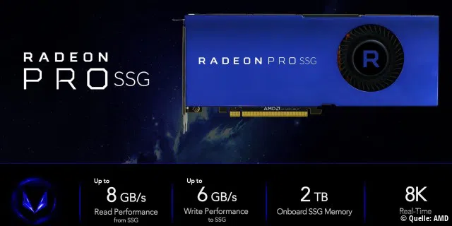 Die AMD Pro Vega ist nicht fürs Gaming, sondern für komplexe Berechnungen ausgelegt.