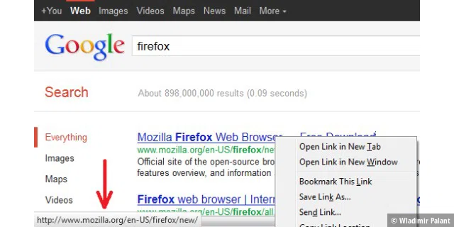 Google search link fix 