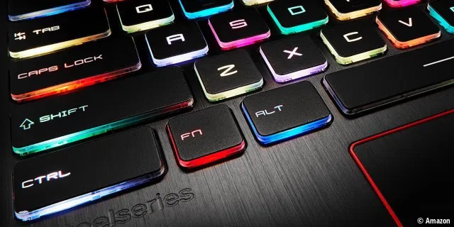 Schick: Die RGB-Tastatur des MSI GE73VR 7RE-043DE Raider