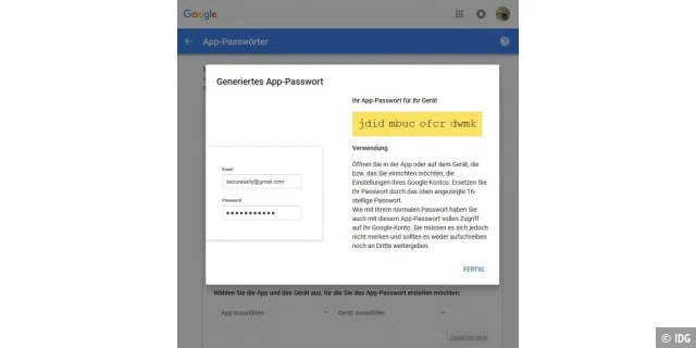 Bei der 2-Faktor-Authentifizierung schalten Sie ein Einmal-Passwort zwischen Ihr Google-Konto und die App, die Zugang zu Ihrem Google-Konto verlangt.