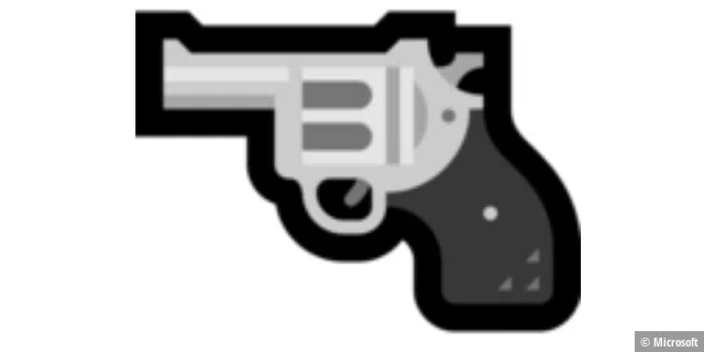 Aktuelles Microsoft-Emoji Pistol