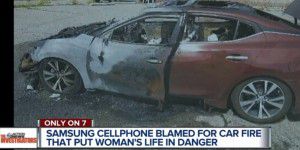 'Auto ausgebrannt: Samsung-Smartphone soll schuld sein