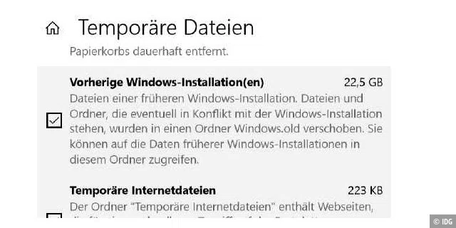 Vorherige Windows-Installationen bereinigen.