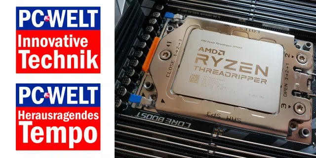 Der AMD Ryzen Threadripper 2990WX erhält die beiden PC-WELT-Awards 
