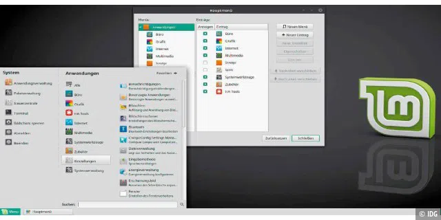 Der Mate-Desktop erreicht bei sparsamen Ansprüchen fast den Funktionsumfang der Cinnamon-Edition.