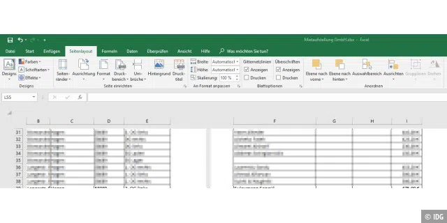 Seiten in Excel perfekt ausdrucken