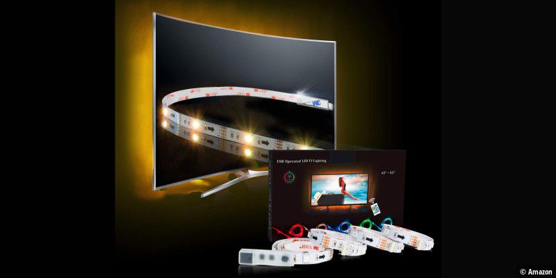 LED Bilderleuchte Lichtleiste TV Hintergrund Beleuchtung max 140x200cm 23530 