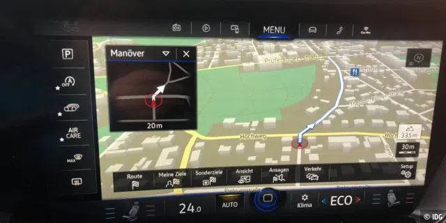 Navigation, hier allerdings mit der Standardansicht und nicht mit der Google-Earthansicht - diese zeigen wir Ihnen im Video oben.