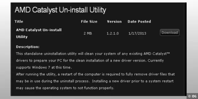 AMD Uninstall Utility