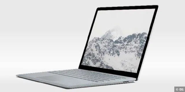 Das Microsoft-Notebook Surface war als eines der ersten Geräte mit Windows 10 S ausgestattet.