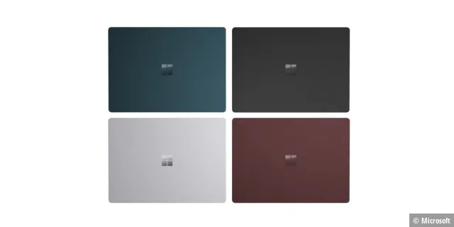 Den Surface Laptop 2 gibt es in vier Gehäusefarben - neu ist Schwarz.