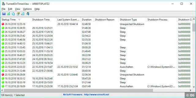 Ein- und Ausschaltzeiten und die Betriebsdauer vom PC im Blick - PC-WELT