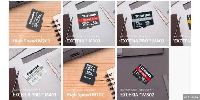 Jeder Hersteller hat verschiedene Micro-SD-Serien im Sortiment.