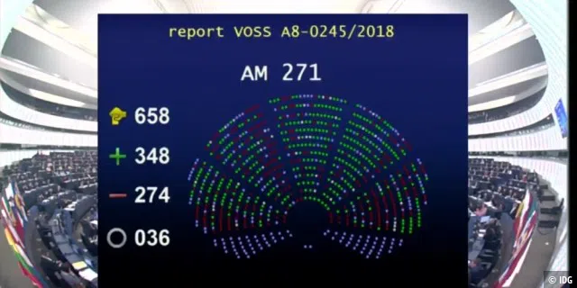 EU-Parlament stimmt für EU-Urhebrrechtsreform
