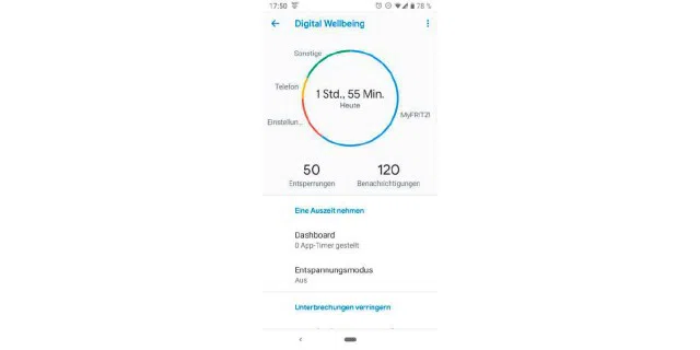 Die App Digital Wellbeing