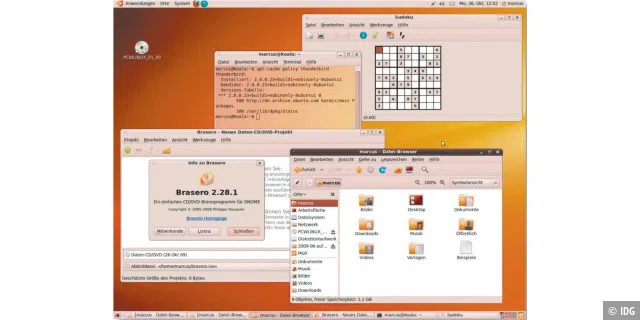 Gnome 2.x prägt ab 2002 den Linux-Desktop und wird unter und mit Ubuntu zum Quasi-Standard.