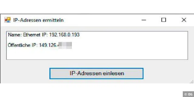 IP-Info per Skript.