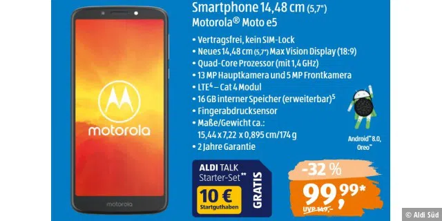 Motorola Moto e5