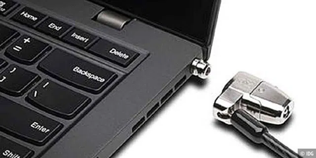 Geschäftliche Geräte wie Notebooks lassen sich zwar mit vielen Maßnahmen gegen Diebstahl sichern.