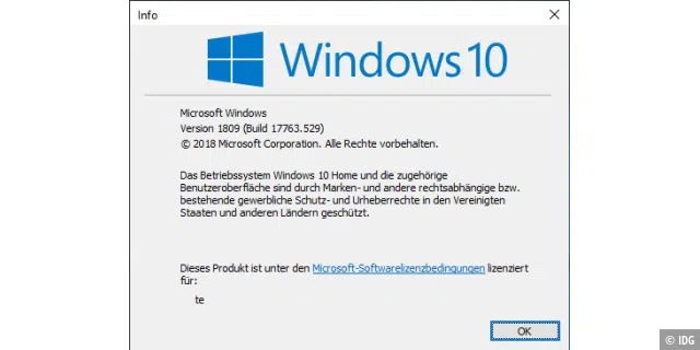 Version ermitteln: Welches Windows installiert ist, erfahren Sie über das Tool Winver.