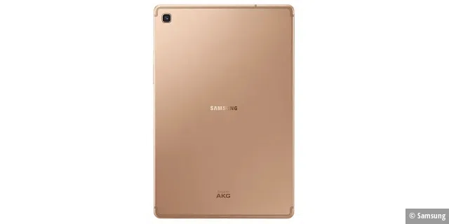 Das Galaxy Tab S5e in der Farbvariante Gold