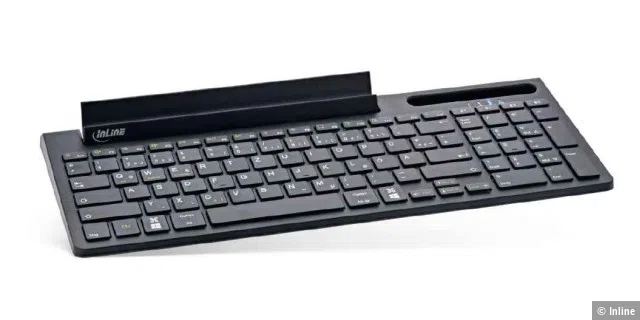 Inline Bluetooth Aluminium Tastatur 4-in-1