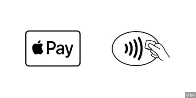 Wo Sie diese Zeichen sehen, wird Apple Pay unterstützt
