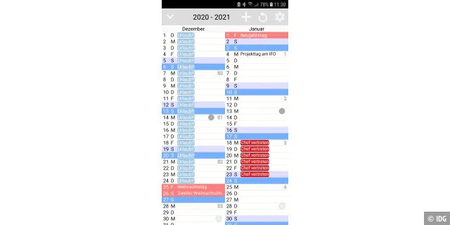 Kalender Pro - Agenda