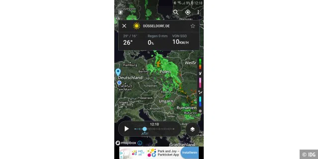 Storm Radar: Wetterkarte