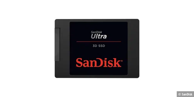 Die SanDisk Ultra 3D dient der Auswertung der Testergebnisse.