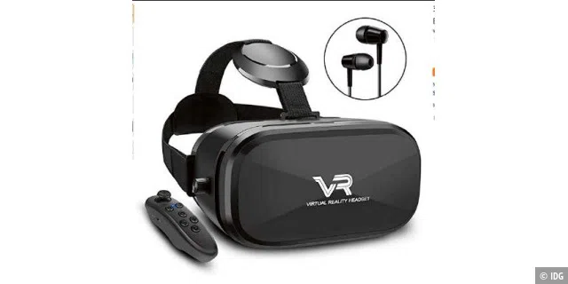 Die etwas teureren 3D-VR-Brillen sind aus Kunststoff und lassen sich mittels Kopfbügel befestigen. Zusätzlich bieten Sie Ihnen noch eine Bluetooth-Fernbedienung zur Navigation durch die Menüstrukturen.