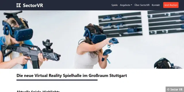 Auch in Deutschland gibt es bereits gut 40 VR-Arcade- Angebote, wie etwa Sector- VR in der Nähe von Stuttgart. In diesen Spielehallen können Sie allein oder mit anderen Spiele in einem VRSpieleraum spielen.