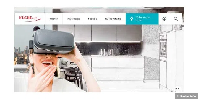 VR kommt nicht nur in der Spieleindustrie zum Einsatz. Es gibt auch zahlreiche industrielle Anwendungen: Zahlreiche Küchenstudios bieten beispielsweise ihren Kunden eine Vorabansicht der geplanten Küche an.