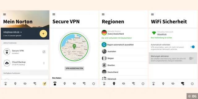 Norton Secure VPN für Android