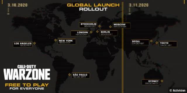 Rollout-Pläne für Call of Duty: Warzone