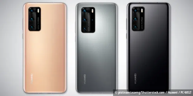 Alle drei Farbvarianten des Huawei P40 und P40 Pro: Blush Gold, Silver Frost, Black
